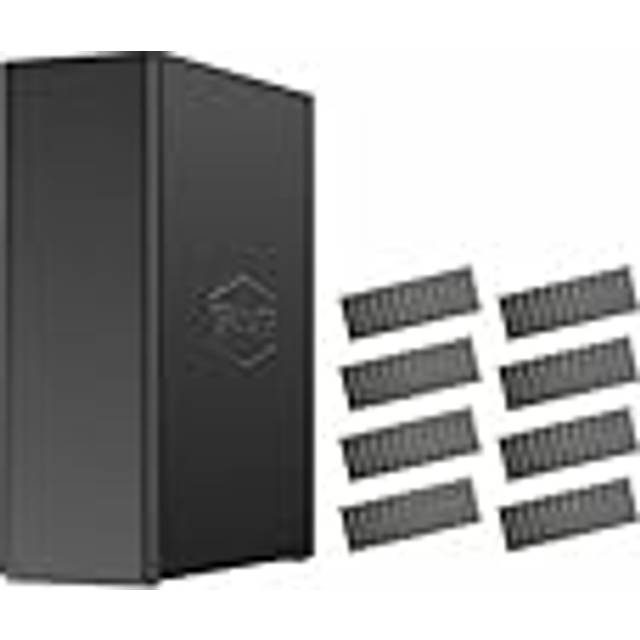 TERRAMASTER F8 SSD NAS-lagring - 8Bay All SSD NAS Server N95 QuadCore CPU, 8GB DDR5 RAM, 10GbE-port, handhållen surfplatta Stor kraftfull nätverksansluten lagring (disklös)