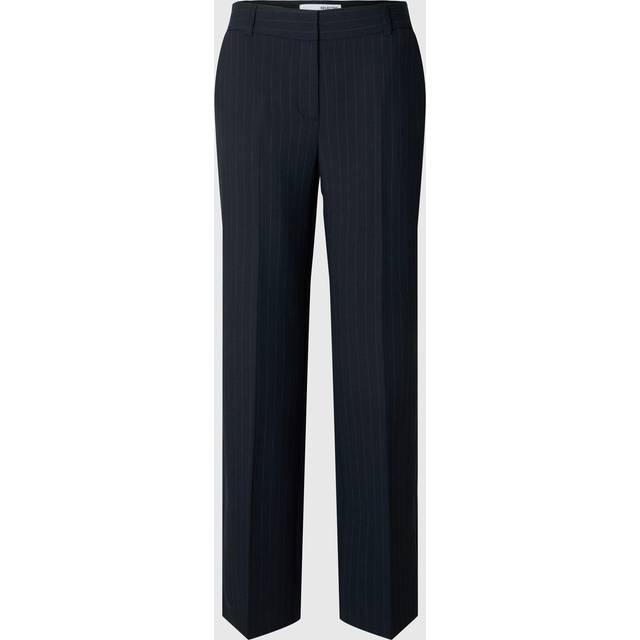 Viscose Blend Pinstripe Trousers