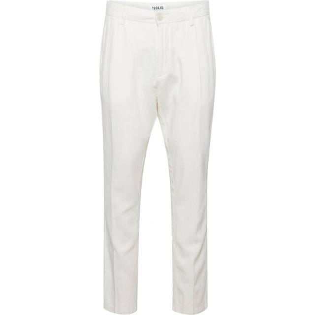 Solid SDAllan Liam Linen pants Linnebyxor Vit