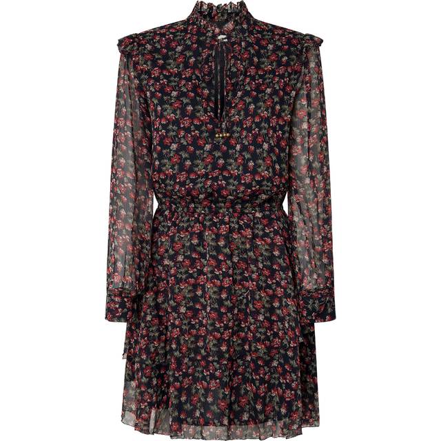 Pepe Jeans for woman. PL953614 Olive navy dress (XL), Casual, Polyester, Long sleeve