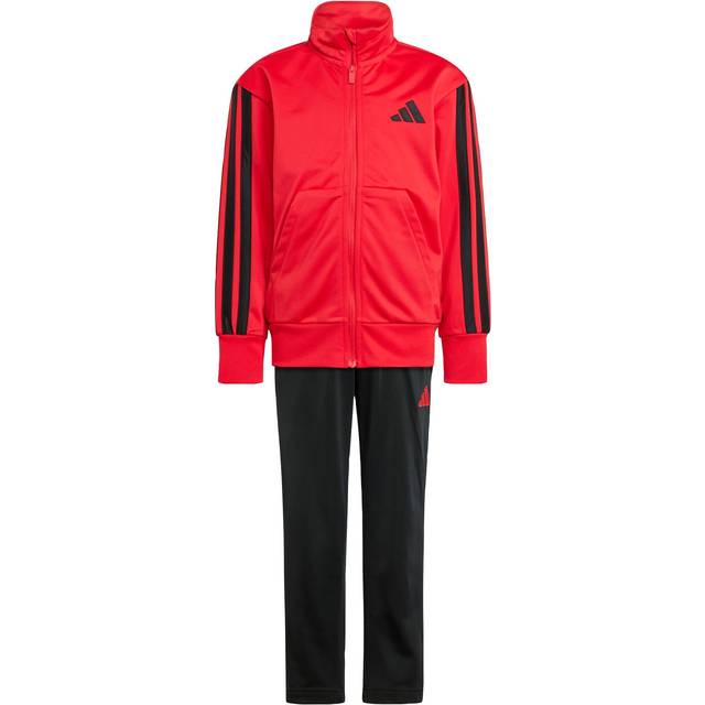 adidas Essentials Climacool Track Suit Kids, Red, Size 3-4 Years - 3-4 YEARS