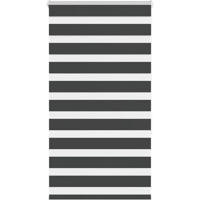 Rullgardin zebra svart 80x150 cm tyg bredd 75,9 cm polyester