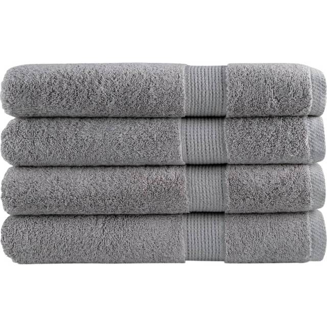 Premium bastuhanddukar SOLUND 4 st grå 80x200cm 600gsm