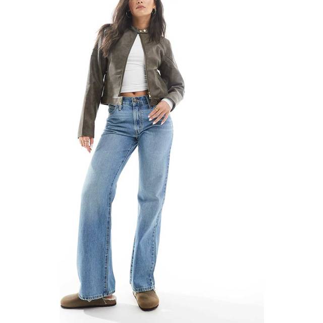 Levi's 94 Baggy Wide Leg Jeans - Smile For Real - Blue, Blue, Size 27, Inside Leg 31, Women -  inside leg 31,27