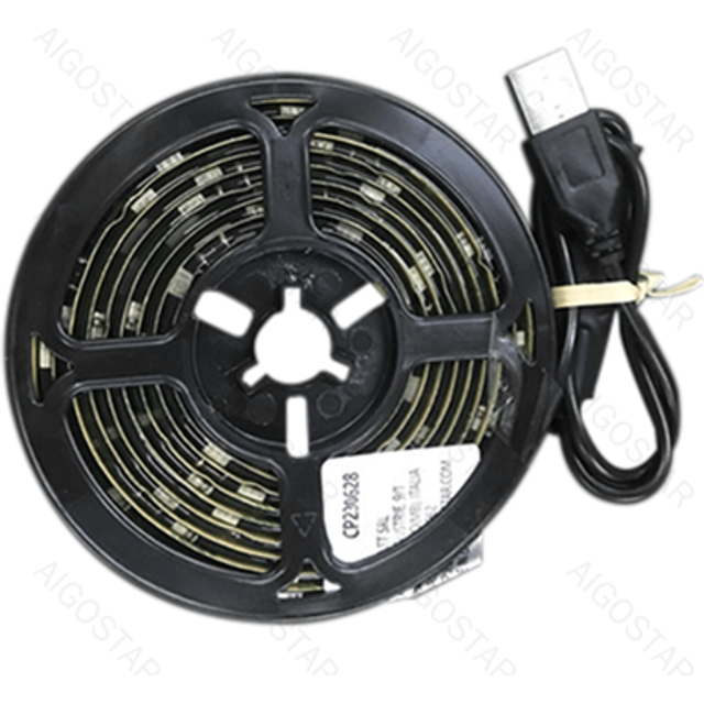 2m USB LED Strip med fjärrkontroll - RGBIC, 4,9W, 60 LED