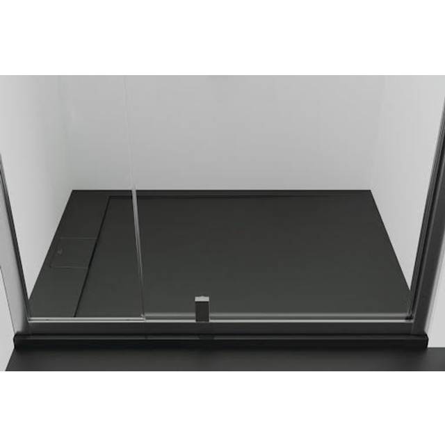 Ideal Standard Ultra Flat S Jet Black i.life Shower Tray 1200mm X 800m