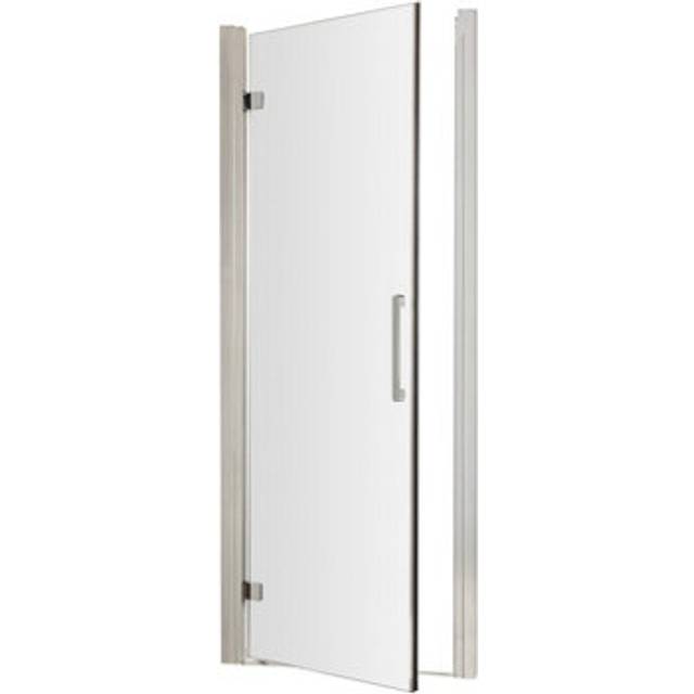 Sonic 8mm Toughened Safety Glass Hinged Shower Door & Bar Handle, Chrome, 700mm - Balterley