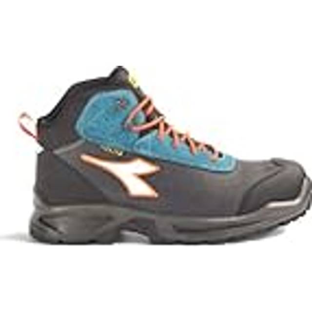Diadora Utility Sport Mid S7S, safety boots Dia-tex unisex , color: Dark Grey/Petrol/Orange , size: 40 EU