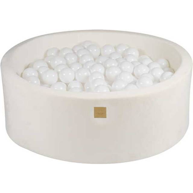 Meow Baby - Bollhav Sammet Vit - 30 Cm