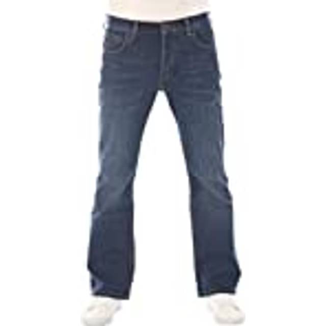 Lee herrjeans bootcut, Denver byxor, blå herrjeans, bomull, stretch, denim blå, w30 w31 w32 w33 w34 w36 w38 w40 w42 w44, 36W x 32L
