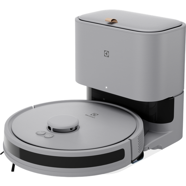 Electrolux Robotdammsugare med mopp Ultimate 700 ER71UW2UG, LIDAR-navigering, 4000 Pa, Med tömningsstation, Kompatibel med 2,4 GHz WiFi, VPN-anslutning, Stöd för iOS & Android, 0,28 l, Urban Grey