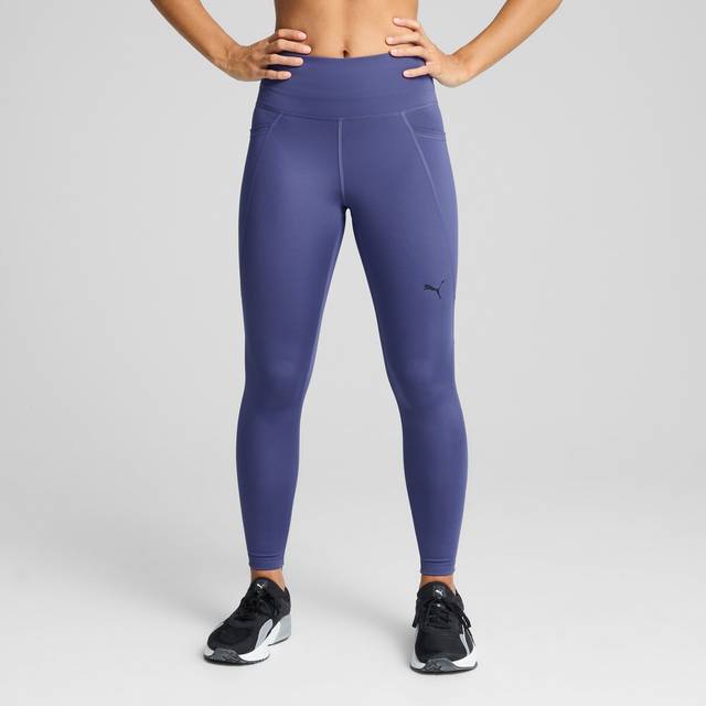 PUMA – Essential – Blå leggings med hög midja