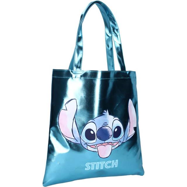 Children's Handbag Vadobag Lilo & Stitch Metallic Moves - Bleu - 37x36x1 cm