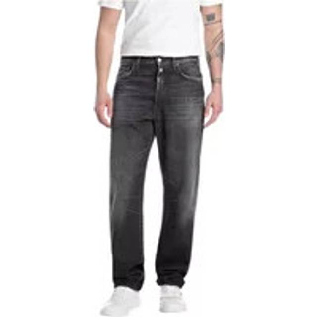 Replay M9Z1 Straight Jeans Dark Wash Black