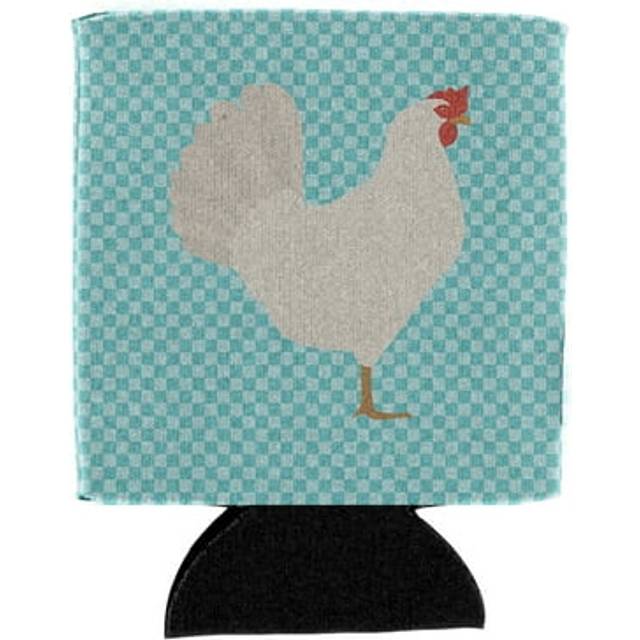 """""Caroline's Treasures Leghorn Chicken Blue Check Decorative Can Hugger  Multicolor"""""