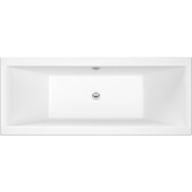 Nuie Asselby Square Double Ended Straight Bath 1700x750