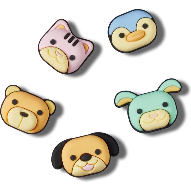Crocs 5-Pack 3D Animal Jibbitz Charms - MULTI COLOUR - One Size