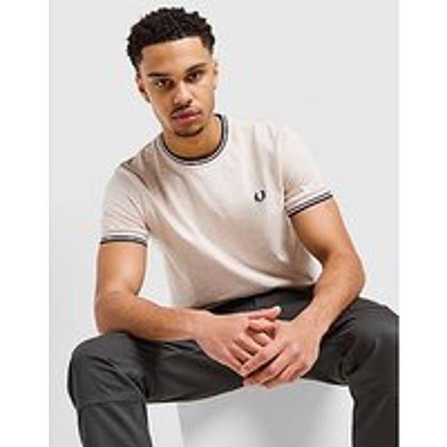 Fred Perry T-shirt Herr, Ecru