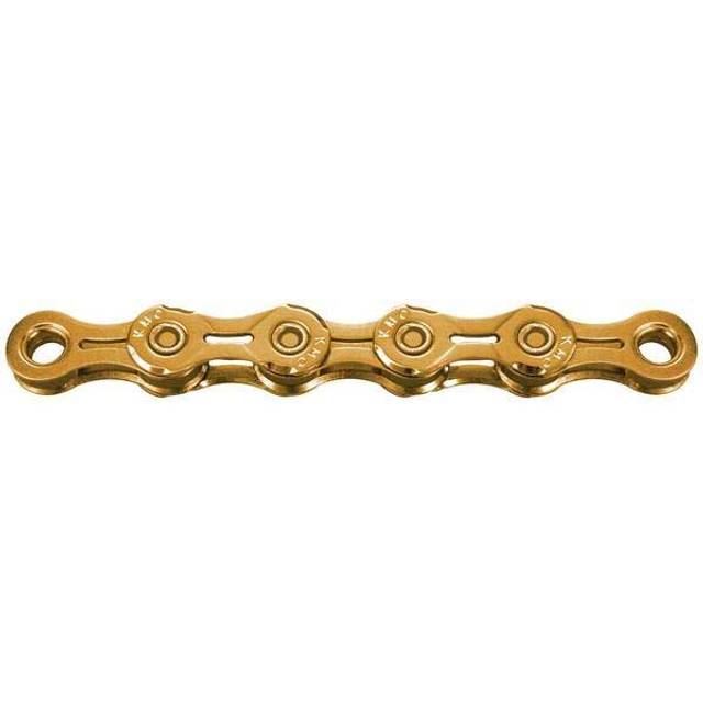 Kmc X11El Waxed 11 Speed Chain, 118L, Ti-N Gold