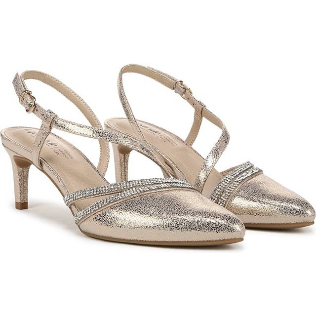 LifeStride Arlo 2 Pump Shoes (Platino Gold Faux Leather) 5.5 M