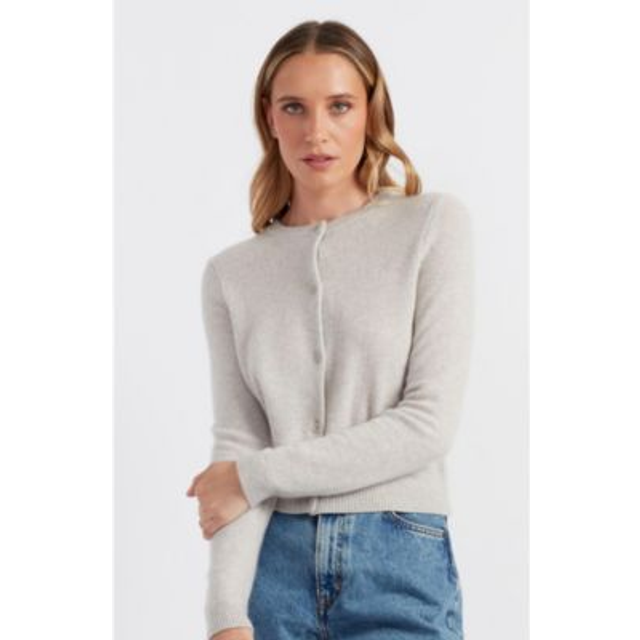 Chinti & Parker Cloud Pure Cashmere Cropped Cardigan
