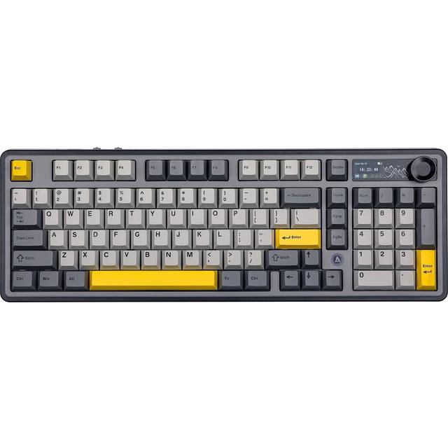 AJAZZ AK980 Gaming Mechanical Keyboard Full key hot-swappable Three modes With screen Lighting