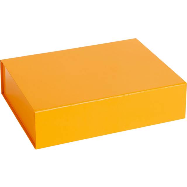 HAY - Colour Storage Box S Magnetic - eigelb/LxBxH 33x25,5x8,5cm - egg yolk (8.5 x 33.0 x 25.5cm)
