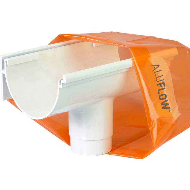 Aluflow White Gutter Deep Running Outlet