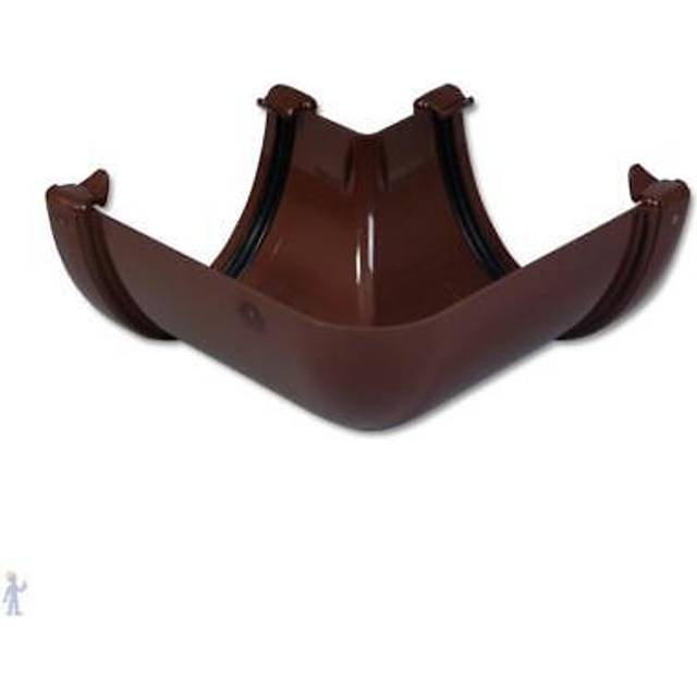 FloPlast Deepflow/ Hi-Cap Gutter Angle - 90 Degree x 115mm x 75mm Brown