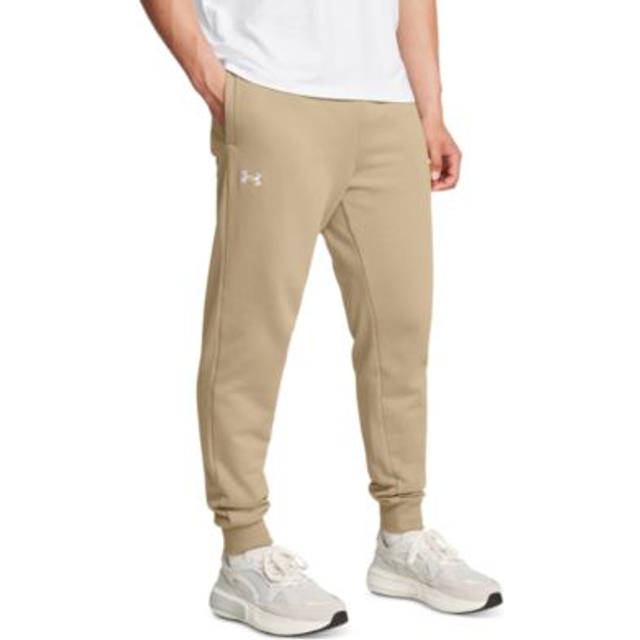 Under Armour Rival Fleece Men's Joggers City Khaki / White XXL - Brown