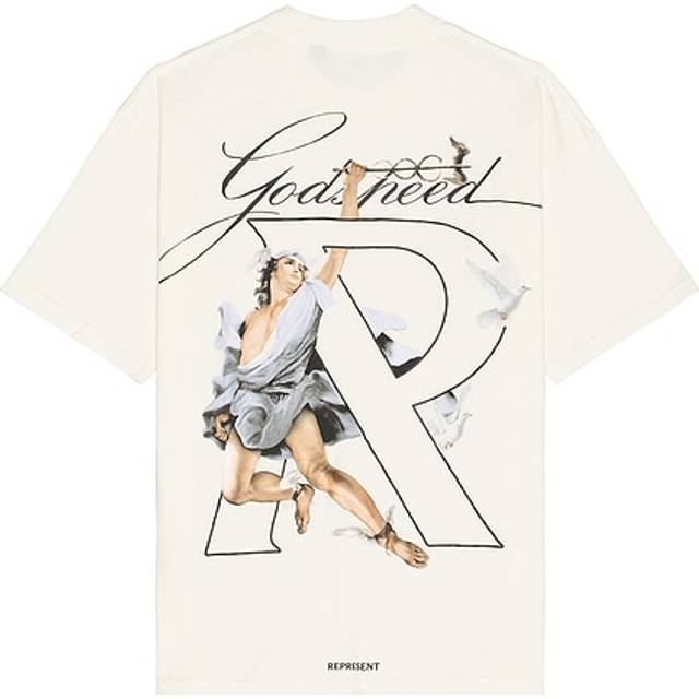 (Flat White, S) Represent Hermes T-Shirt