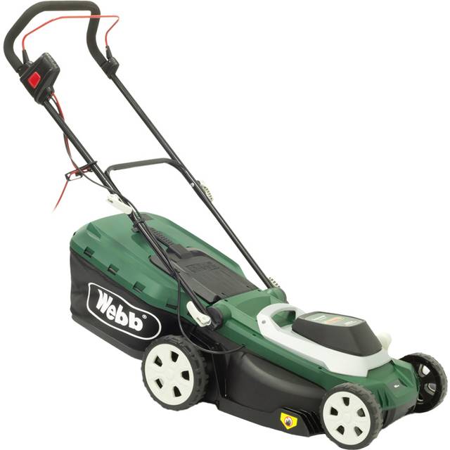 Webb Classic WEER40RR 1800W Hand Propelled 40cm Rotary Electric Lawn Mower - Webb Garden Machinery - Green