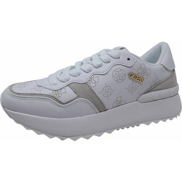 Guess for woman. FLPVI3LEL12 Shoes Vinsa3 white (41), Flat, Laces, Casual