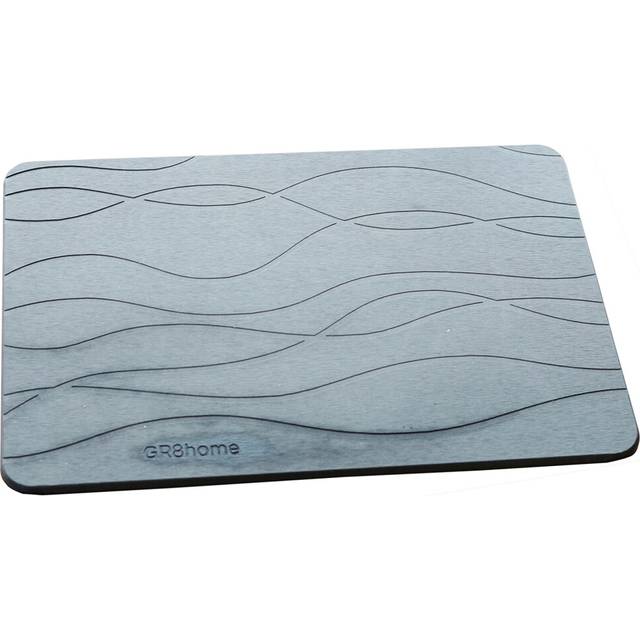 Diatomite Stone Bath Mat Grey Drying Non Slip Bathstone Bathroom Rug