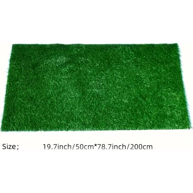 TEMU 1pc Premium Artificial Grass Turf, Pet-friendly Synthetic Fake Lawn, High-density 10mm Plastic Fiber, Durable Polyurethane Backing, Indoor/outdoor For Garden, Playground, And Decor