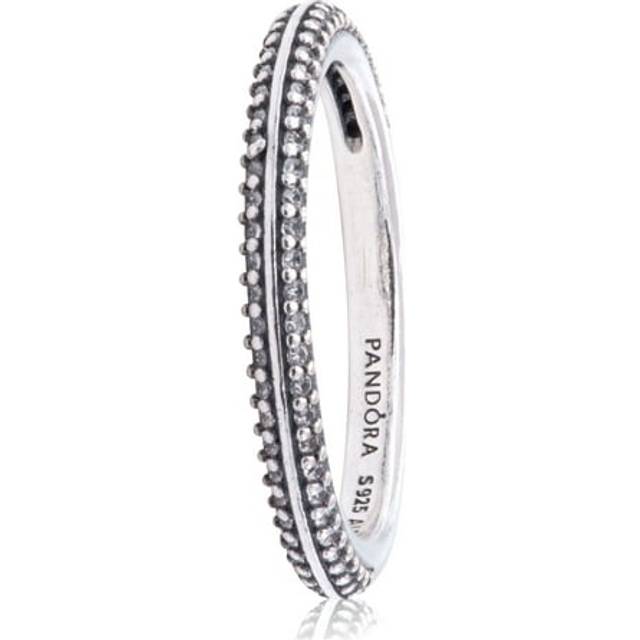 Pandora ME Pavé Ring - Sterling silver / Cubic zirconia - Sz. 44 - Clear