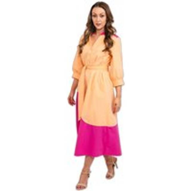 Orange Cotton Dress - 34 | XXS