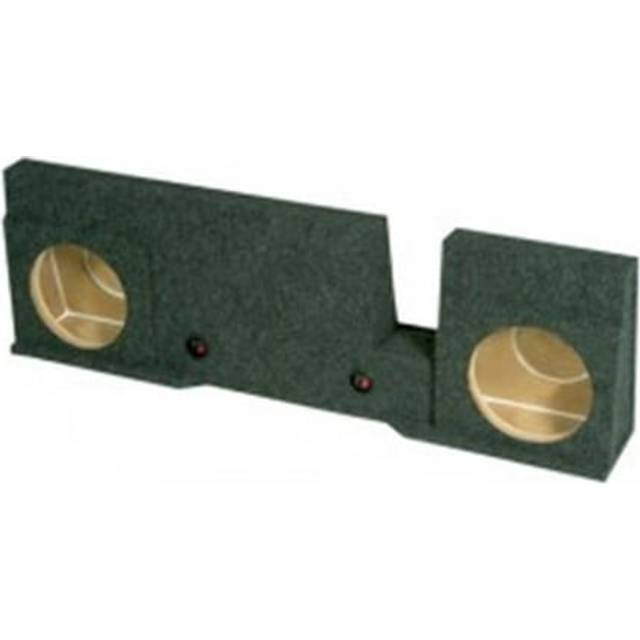 12 in. Dual Subwoofer Enclosure for Ford XCab-Super Crew, Charcoal