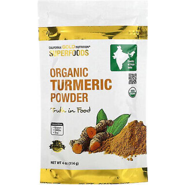 California Gold Nutrition  Superfoods  Organic Turmeric Powder  4 oz (114 g)