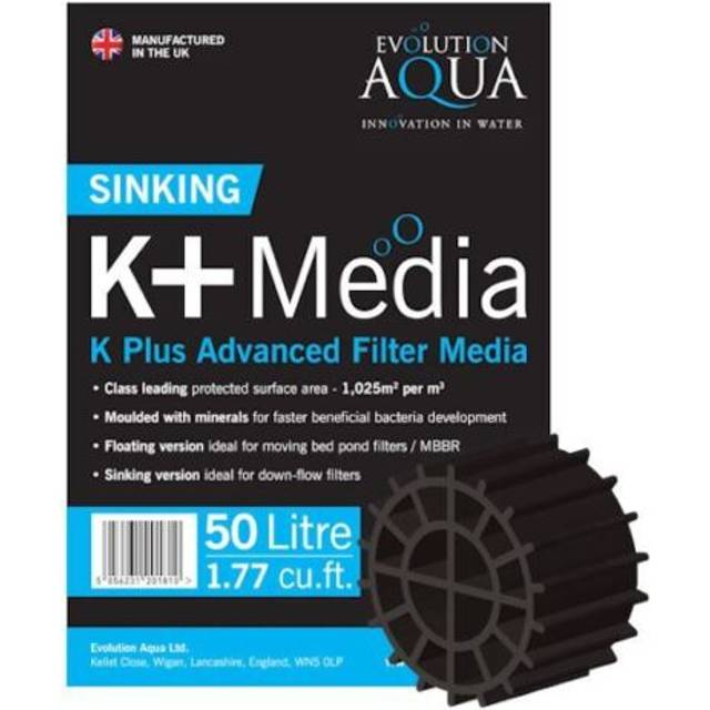 Evolution Aqua K+ Media 50L Floating (White)