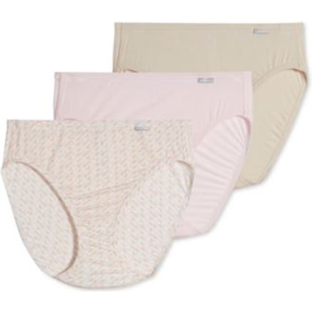 Jockey Womens Underwear Supersoft French cut - 3 Pack  Pastel PinwheelSandFrosty Pink  5