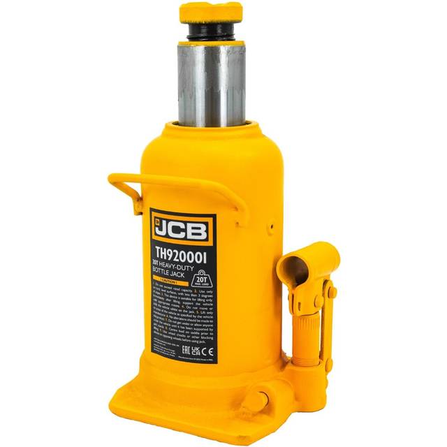 JCB 20 Tonne Heavy-Duty Automotive Hydraulic Bottle Jack, 525mm Maximum Lift | JCB-TH920001