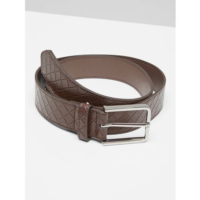 Urban Classics Accessoires UC Woven Embossed Synthetic Leather Belt Brown / L/XL Bälte