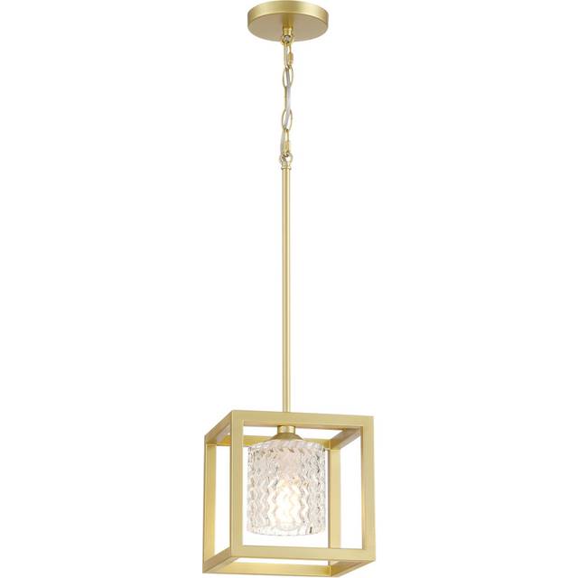 Brambly Cottage Soluri 1 - Light Gold Ceiling Pendant Light Gold 20cm H X 20cm W X 20cm D