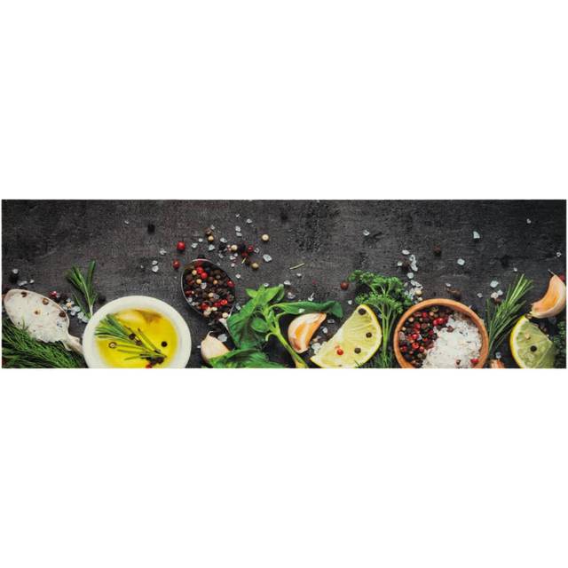 Breona Water Resistant Kitchen Mat - Dark Grey (45 x 150 cm)