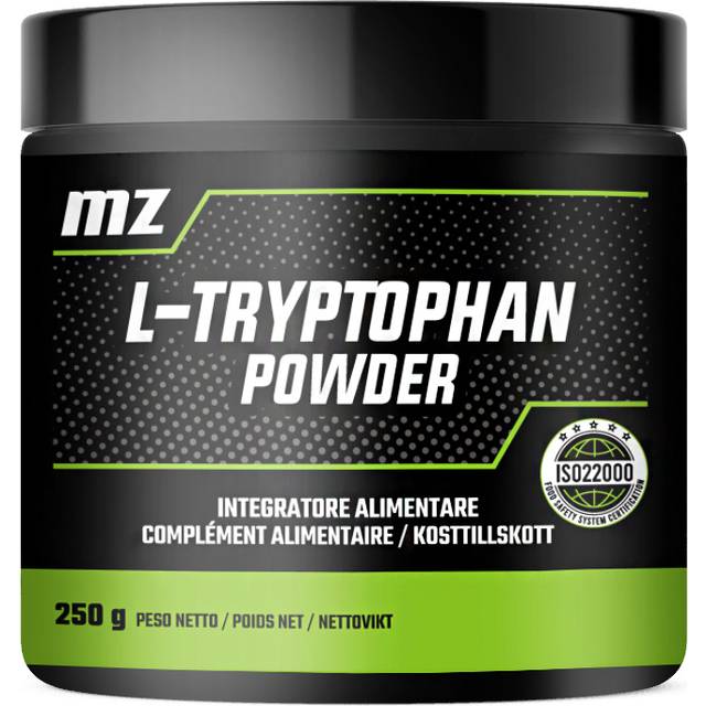 L-tryptofanpulver 250 g - Ren L-tryptofan 600 mg per portion - 416 portioner per förpackning - Aminosyratillskott för humör- och sömnstöd - Vegan och utan tillsatser - av MZ