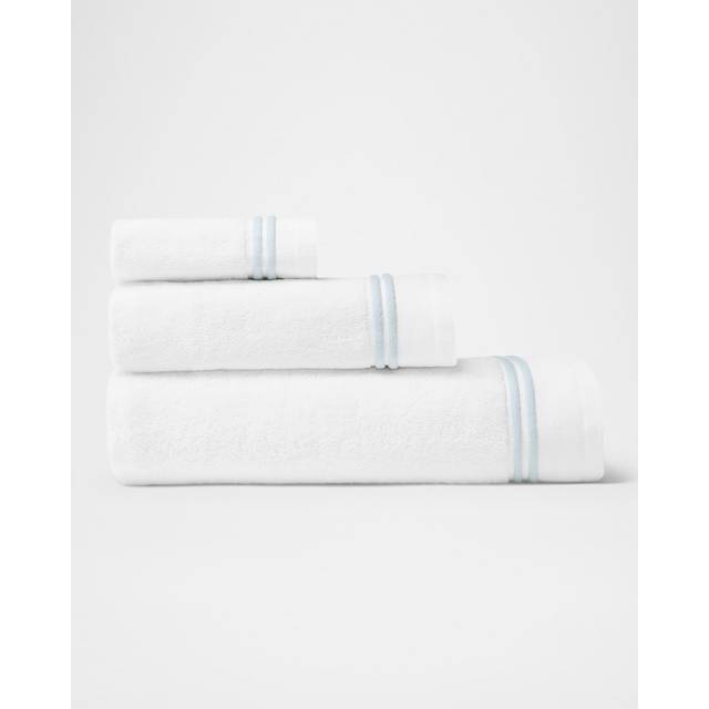 SFERRA Aura Nuova Hand Towel - WHITE/AQUA