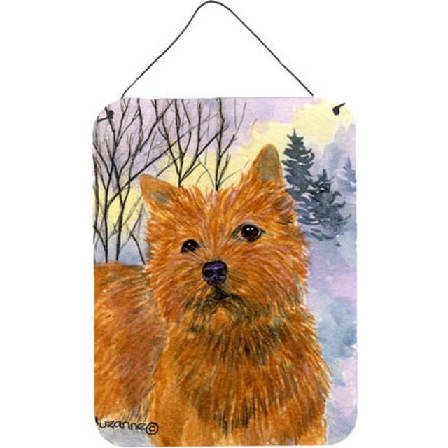 """""Caroline's Treasures SS1012DS1216 Norwich Terrier Aluminium Metal Wall or Door Hanging Prints  16"""""""" x 12""""""""  Multicolor"""""