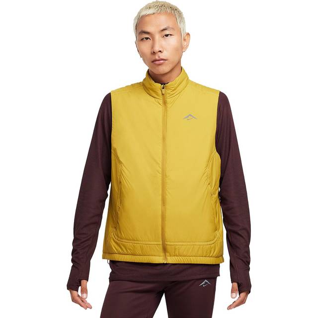 Nike Therma-FIT Primaloft Trail Vest XL Herr Gul - Värmande Löpväst för Utomhusbruk