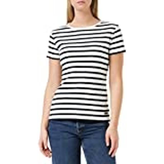 Striped women's t-shirt Armor-Lux Morgat - Blanc